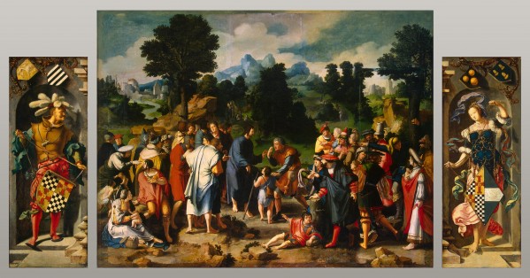 Healing of Blind Man of Jericho by Lucas van Leyden